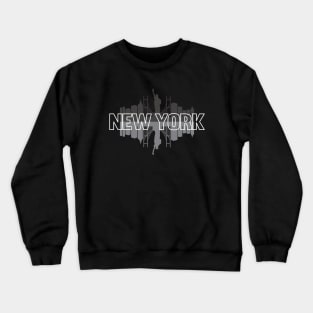 New York, USA Skyline Crewneck Sweatshirt